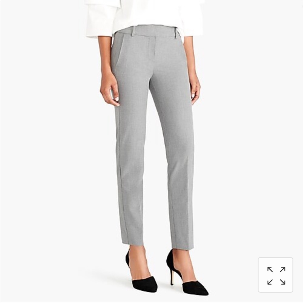 Jcrew Factory Slim cropped Ruby pant stretch twill
